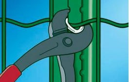 Klipsy ze stali nierdzewnej do siatki ogrodzeniowej